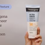 Neutrogena Ultra Sheer Invisible Lotion Sunscreen SPF50 | Textura