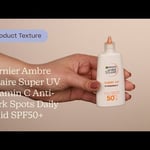 Garnier Ambre Solaire Super UV Vitamin C Anti-Dark Spots Daily Fluid SPF50+ |  Textúra