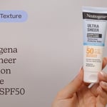 Neutrogena Ultra Sheer Hydration Invisible Cream Sunscreen SPF50 | Textuur