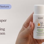 Babé Super Fluid Mattifying Sunscreen SPF50 | Tekstur