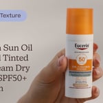 Eucerin Sun Oil Control Tinted Gel-Cream Dry Touch SPF50+ Medium | Texture
