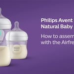 How to assemble the Philips Avent Natural Response bottle with AirFree vent