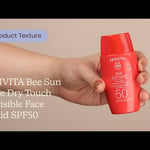 APIVITA Bee Sun Safe Dry Touch Invisible Face Fluid SPF50 Texture | Care to Beauty