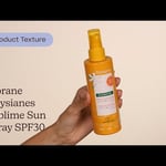 Klorane Polysianes Sublime Sun Spray SPF30 Texture | Care to Beauty