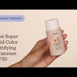 Babé Super Fluid Color Mattifying Sunscreen SPF50 Texture | Care to Beauty