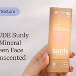 ATTITUDE Sunly Tinted Mineral Sunscreen Face Stick Unscented SPF30 | Texture