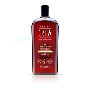 American Crew 3-In-1 Ginger + Tea Shampoo, Conditioner and Body Wash 1L