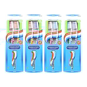 Aquafresh Clean & Flex Flexible Cleaning Soft Toothbrush x2