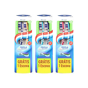 Aquafresh Triple Protection Medium Toothbrush x2