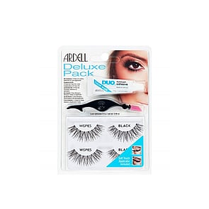 Ardell Deluxe Pack Lashes Wispies Black with Aplicator
