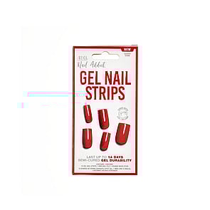 Ardell Nail Addict Gel Nail Strips Cherry Bomb x16