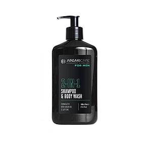 Arganicare Men 2-In-1 Shampoo & Body Wash 400ml (13.5fl.oz.)