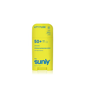 ATTITUDE Sunly Kids Unscented Mineral Sunscreen Stick SPF50+ 60g