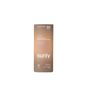 ATTITUDE Sunly Tinted Mineral Sunscreen Face Stick Unscented SPF30 20g (0.7oz)