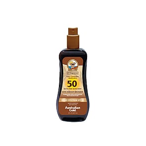 Australian Gold Spray Gel Sunscreen with Instant Bronzer SPF50 237ml