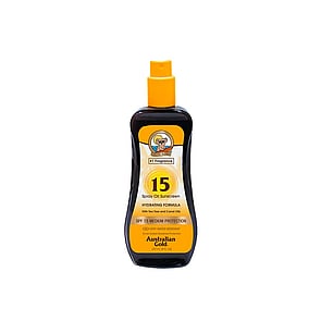 Australian Gold Spray Oil Sunscreen Hydrating Formula SPF15 237ml