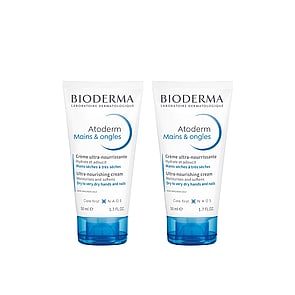 Bioderma Atoderm Ultra-Nourishing Hand Cream 50ml x2 (1.6 fl oz x 2)