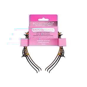 Brushworks Butterfly Clip Headbands x3