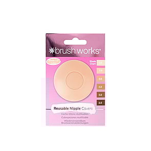 Brushworks Reusable Silicone Nipple Covers 2.0 Latte x1 Pair