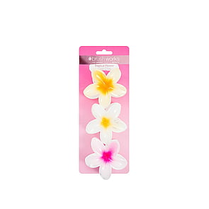 Brushworks Tropical Flower Claw Clips x3