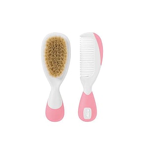 Chicco Brush and Comb 0m+ Pink