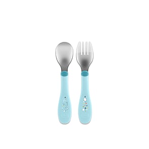 Chicco Metal Cutlery 18m+ Blue