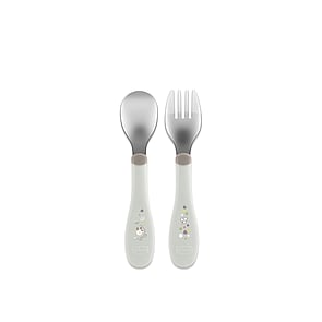 Chicco Metal Cutlery 18m+ Grey