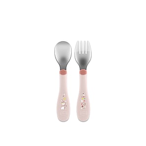 Chicco Metal Cutlery 18m+ Pink