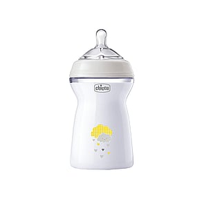 Chicco Natural Feeling Fast Flow BPA-Free Plastic Bottle 6m+ Beige 330ml