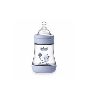 Chicco Perfect 5 Intui-Flow System زجاجة رضاعة للأطفال من البلاستيك الخالي من BPA تدفق بطيء 0m+ Blue 150ml