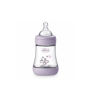 Chicco Perfect 5 Intui-Flow System Baby Plastic Bottle Slow Flow 0m+ Violet 150ml