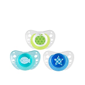 Chicco Physio Air Pacifier 6-16m Blue/Green x2