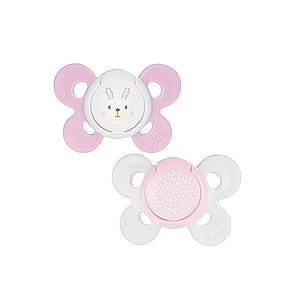 Chicco Physio Comfort Pacifier 0-6m White/Pink x2