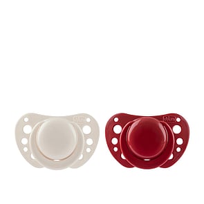 Chicco PhysioForma Air Silicone Pacifier 6-16m White/Red x2
