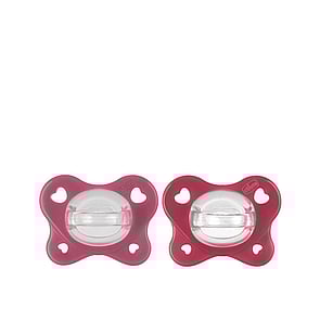 Chicco PhysioForma Dual Soft Pacifier 16-36m Pink/Magenta x2