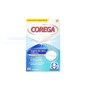 Corega Bio-Active Oxygen Denture Cleaning Tablets x66