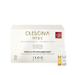 Crescina HFSC Transdermic Treatment 1300 Man Ampoules 3.5ml Hair Loss & Growth x10+10