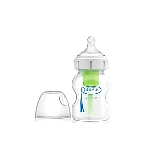 Dr. Brown’s Options+ Anti-Colic Wide-Neck BPA-Free Plastic Baby Bottle 0m+ 150ml