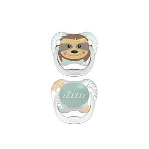 Dr. Brown's PreVent Animal Faces Pacifier 6-18m Green x2