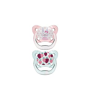 Dr. Brown’s PreVent Contoured Pacifier 0-6m Pink x2