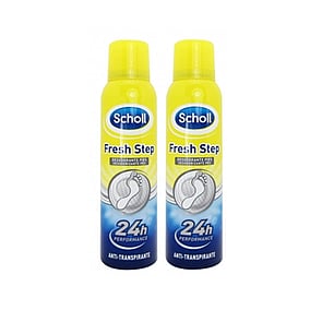 Dr Scholl Fresh Step Feet Deodorant & Antiperspirant 150ml x2