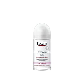 Eucerin Deodorant Sensitive Skin 48h 0% Aluminium Roll-On 50ml (1.69fl oz)