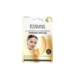 Eveline Cosmetics Illuminating Compress 3-In-1 Hydrogel Eye Pads x2