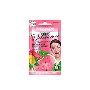 Eveline Cosmetics Look Delicious Purifying Face Bio Mask Watermelon & Lemon 10ml (0.35 fl oz)
