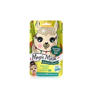 Eveline Cosmetics Magic Mask Llama Queen Mattifying 3D Sheet Mask x1