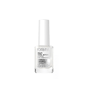 Eveline Cosmetics Nail Therapy 8-In-1 Total Action Silver Shine 12ml