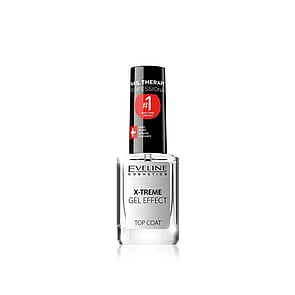 Eveline Cosmetics Nail Therapy X-Treme Gel Effect Top Coat With Liquid Glass 12ml