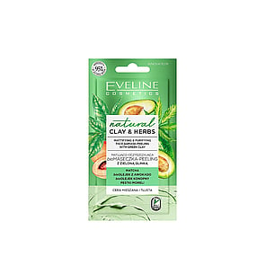 Eveline Cosmetics Natural Clay & Herbs Mattifying & Purifying Bio-Mask 8ml (0.28 fl oz)