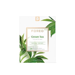 FOREO Green Tea Tencel Sheet Masks 3x20g