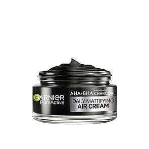 Garnier Pure Active AHA+BHA Charcoal Daily Mattifying 3-In-1 Air Cream 50ml